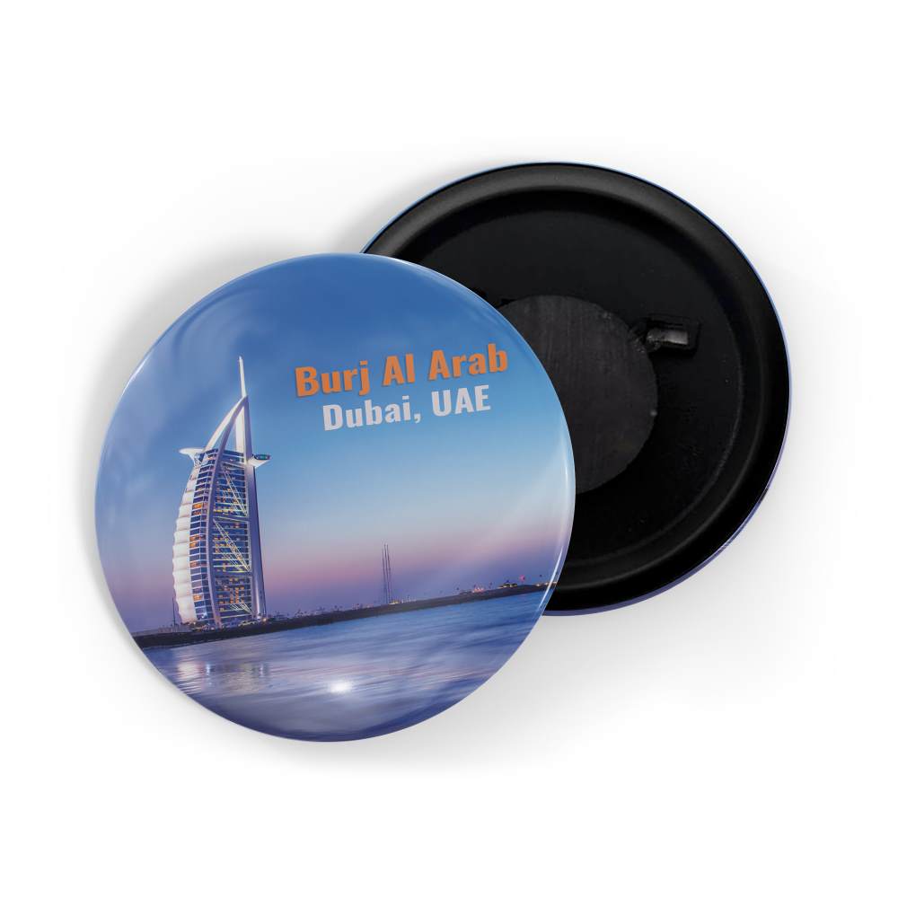dhcrafts Fridge Magnet Multicolor Famous Tourist Place Burj Al Arab Dubai Uae Glossy Finish Design Pack of 1